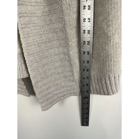 Duffy Cardigan Womens Cream Sz Small  Cashmere Vest Open Front Draped Sleeveless - Picture 5 of 6